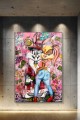 Obraz BUGS BUNNY LOLA GANG GIRL Pink – Nowoczesny Pop Art Graffiti do Sypialni i Garderoby