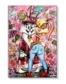 Obraz BUGS BUNNY LOLA GANG GIRL Pink – Nowoczesny Pop Art Graffiti do Sypialni i Garderoby