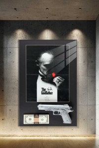 Obraz THE GODFATHER Ojciec Chrzestny Mafia – Nowoczesny Pop Art Filmowy do Biura i Gabinetu