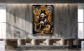 Obraz SCROOGE MCDUCK KING OF HEARTS – Nowoczesny Pop Art Złoto do Biura i Gabinetu