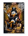 Obraz SCROOGE MCDUCK KING OF HEARTS – Nowoczesny Pop Art Złoto do Biura i Gabinetu
