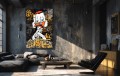 Obraz SCROOGE MCDUCK ALL HUSTLE Cigar – Nowoczesny Pop Art do Gabinetu i Biura