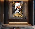 Obraz SCROOGE MCDUCK ALL HUSTLE Cigar – Nowoczesny Pop Art do Gabinetu i Biura