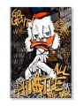 Obraz SCROOGE MCDUCK ALL HUSTLE Cigar – Nowoczesny Pop Art do Gabinetu i Biura