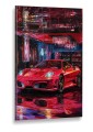 Obraz FERRARI F430 NEON VELOCITY – Nowoczesny Pop Art Superauto do Salonu i Pokoju