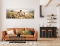 OBRAZ RELIGIJNY JEZUS DOBRY PASTERZ Z DZIEĆMI ŁĄKA OWIECZKI PANORAMICZNY CANVAS