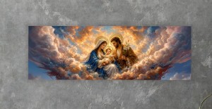  OBRAZ NA PŁÓTNIE panoramiczny ŚWIĘTA RODZINA JEZUS MARYJA JÓZEF