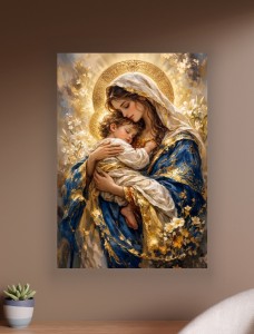 Obraz na płótnie Matka Boska z Dzieciątkiem Jezus Religijny canvas 