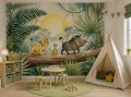 Fototapeta dla DZIECI Król Lew dżungla zwierzęta Pumba Simba DISNEY