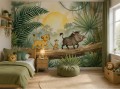Fototapeta dla DZIECI Król Lew dżungla zwierzęta Pumba Simba DISNEY