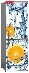 Naklejka, Okleina Laminowana na Lodówkę Woda Pomarańcz