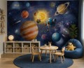 Fototapeta dla CHŁOPCA kosmos planety kosmiczna przygoda