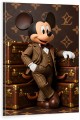 Obraz Myszka Miki – Mickey Suit Louis Vuitton Luxury Golden Trunk Premium