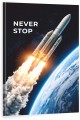 Obraz Rakieta Kosmiczna – Never Stop Biznes Motywacja Premium