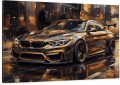 Obraz Samochód BMW M4 Gold – Tuned Supercar Motoryzacja Premium