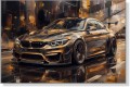 Obraz Samochód BMW M4 Gold – Tuned Supercar Motoryzacja Premium