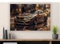 Obraz Samochód BMW M4 Gold – Tuned Supercar Motoryzacja Premium