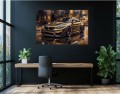 Obraz Samochód BMW M4 Gold – Tuned Supercar Motoryzacja Premium