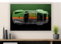 Obraz Porsche 911 Green Cyberpunk – Futuryzm Motoryzacja Premium