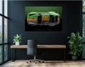 Obraz Porsche 911 Green Cyberpunk – Futuryzm Motoryzacja Premium