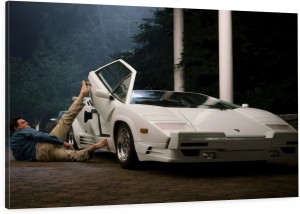 Obraz Wilk z Wall Street Jordan Belfort – Lamborghini Countach Kino Premium