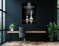 Obraz Szachy Pionek i Król – If You Control Your Mind Biznes Motywacja Premium