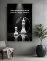 Obraz Szachy Pionek i Król – If You Control Your Mind Biznes Motywacja Premium