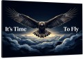 Obraz Orzeł It's Time To Fly – Biznes Motywacja Wolność Premium