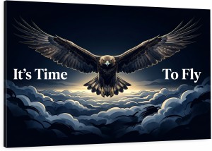 Obraz Orzeł It's Time To Fly – Biznes Motywacja Wolność Premium