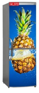 Naklejka, Okleina Laminowana na Lodówkę Ananas Przecięty