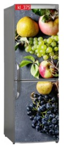 Naklejka, Okleina Laminowana na Lodówkę Owoce Winogron Beton