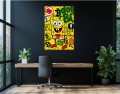Obraz SpongeBob Dollar Bob – Bitcoin Ethereum Krypto Street Art Premium
