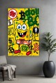 Obraz SpongeBob Dollar Bob – Bitcoin Ethereum Krypto Street Art Premium