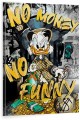 Obraz Sknerus McKwacz No Money No Funny – Kaczor Scrooge Luksus Premium