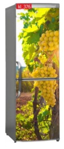 Naklejka, Okleina Laminowana na Lodówkę Winogron Sad