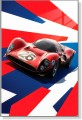 Obraz Wyścigowe Ferrari 412P Daytona 1967 – Retro Motoryzacja Premium