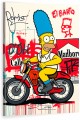Obraz Simpsonowie Homer Marge Motor – El Barto Street Art Graffiti Premium