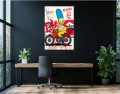 Obraz Simpsonowie Homer Marge Motor – El Barto Street Art Graffiti Premium