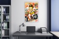 Obraz Homer Simpson Motocykl Gulf – Street Art Retro Wyścigi Premium
