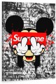 Obraz Myszka Miki Supreme Middle Finger – Street Art Graffiti Pop Art Premium
