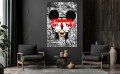 Obraz Myszka Miki Supreme Middle Finger – Street Art Graffiti Pop Art Premium