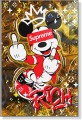 Obraz Myszka Miki Supreme Rich Gold – Luxury Street Art Pop Art Premium