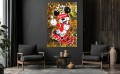 Obraz Myszka Miki Supreme Rich Gold – Luxury Street Art Pop Art Premium