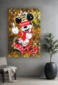 Obraz Myszka Miki Supreme Rich Gold – Luxury Street Art Pop Art Premium