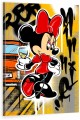 Obraz Myszka Minnie Champagne Porsche – Luxury Street Art Pop Art Premium