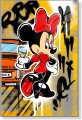 Obraz Myszka Minnie Champagne Porsche – Luxury Street Art Pop Art Premium