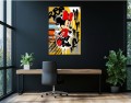 Obraz Myszka Minnie Champagne Porsche – Luxury Street Art Pop Art Premium