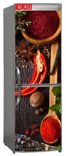 Naklejka, Okleina Laminowana na Lodówkę Przyprawy Suszone