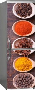 Naklejka, Okleina Laminowana na Lodówkę Przyprawy Łyżki