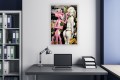 Obraz Różowa Pantera Marilyn Monroe Moët – Luxury Street Art Pop Art Premium